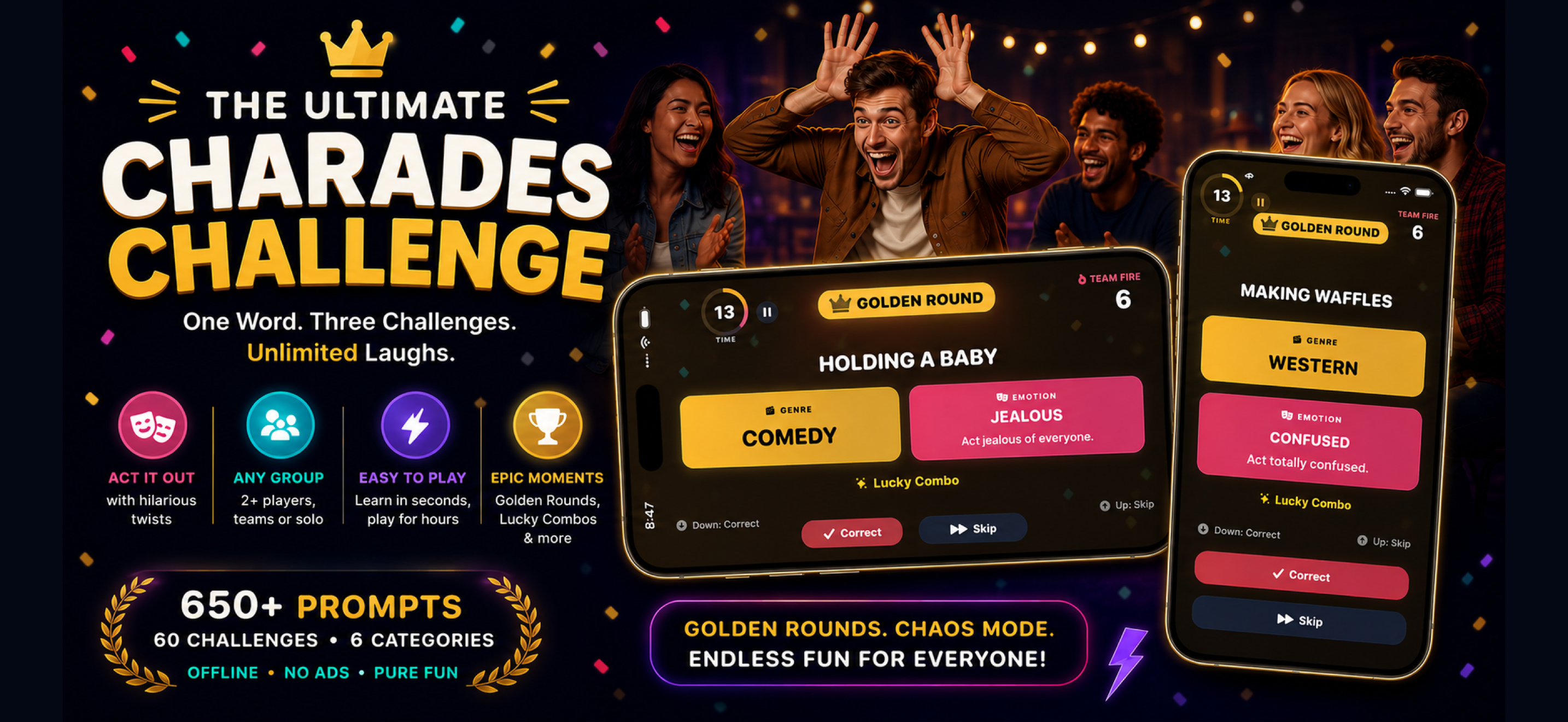 Charades Challenge round flow